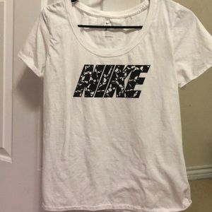 White Nike tee